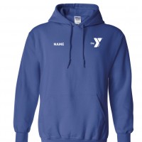 Y Logo Left Chest Hoodie Royal - Embroidered Names