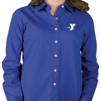 Ladies Long Sleeve Oxford Shirt