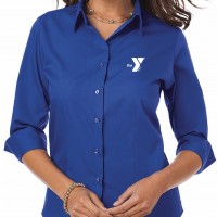 Ladies' 3/4 Sleeve Oxford