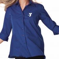 Ladies' 3/4 Sleeve Oxford - Maternity