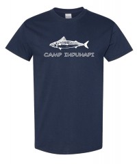 Camp Ihdhuhapi Fish - Gildan 5000 Navy