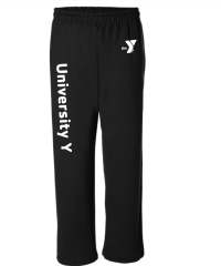 Y University Sweatpants - Gildan 18400 Black