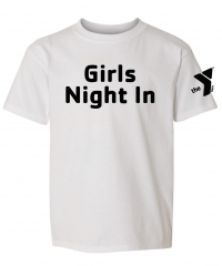 YOUTH Hudson Girls Night In - Gildan 2000B White