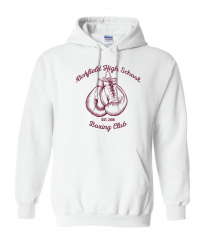 Beacons Richfield Boxing Club Gloves Hoodie - Gildan 18500 White