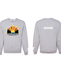 Spring Lake Est 2012 Canoe Crewneck w/ Name- Jerzees 562MR Ash