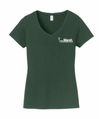 The Marsh Lifeguard Ladies Fashion Tee - LPC450V Dark Green