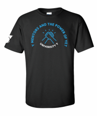 Univeristy Y Power of Yet Hands Tee - Gildan 2000 Black