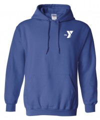 Y Logo Left Chest Hoodie Royal - Embroidered