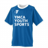 Y Logo Youth Reversible Practice Jersey WhiteBlue